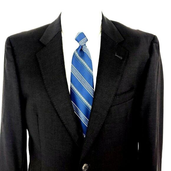 Jos A Bank Signature Gold‎ 2 Button Suit Jacket 40R Gray Blazer - Picture 1 of 12